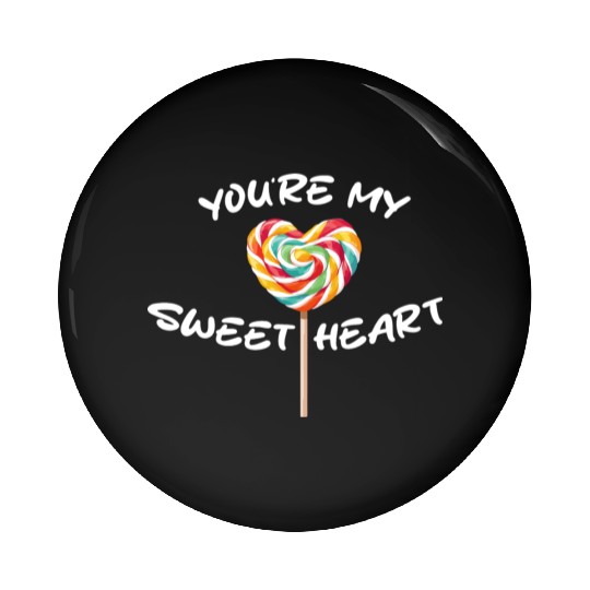 Sweetheart Rainbow Lollipop Valentine's Day Lolli Pin Buttons
