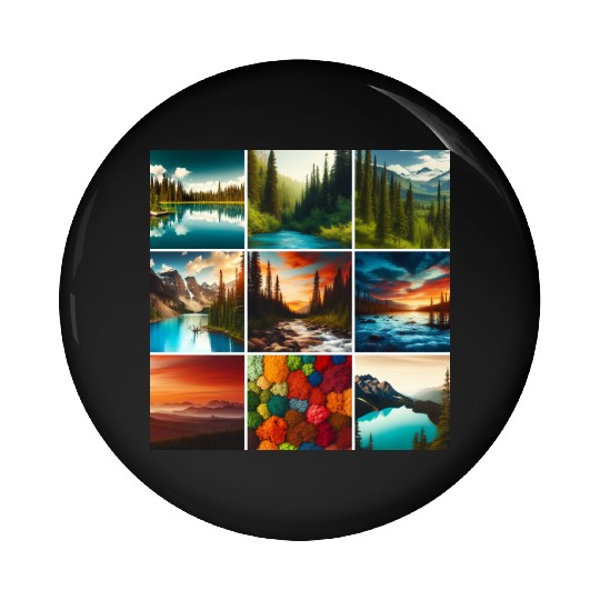 Nature Aesthetic Pin Buttons