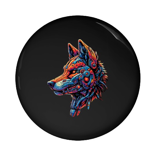 Wolf head 15 Pin Buttons