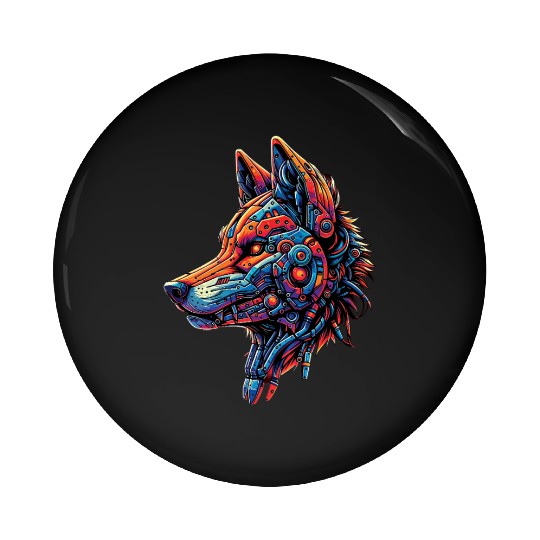 Wolf head 15 Pin Buttons