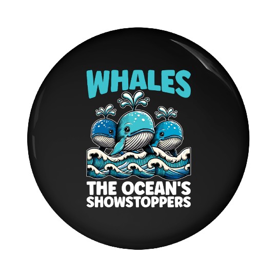 Whales The Ocean's Marine Animal Whale Watching Pin Buttons