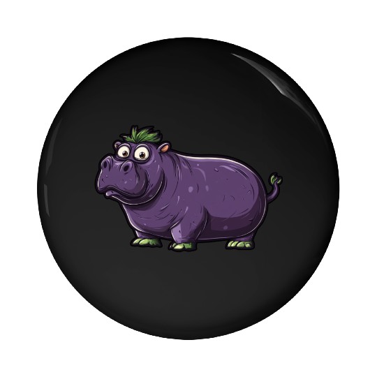 Hip Eggplant Pin Buttons
