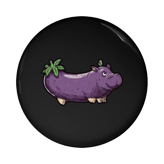 Hip Eggplant Pin Buttons