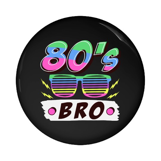 Retro 80s Style design – Perfect for Nostalgia Fa Pin Buttons