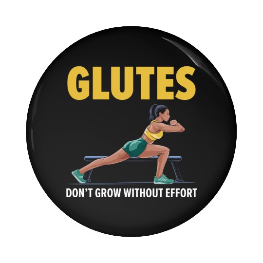 Bulgarian Squat Exercise Fitness Workout Gym Pin Buttons