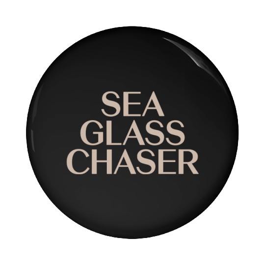 Sea Glass Hunters Collecting Ocean Treasures Pin Buttons