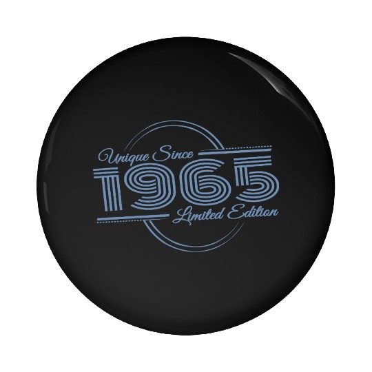 60th Birthday Retro 1965 Limited Edition Pin Buttons