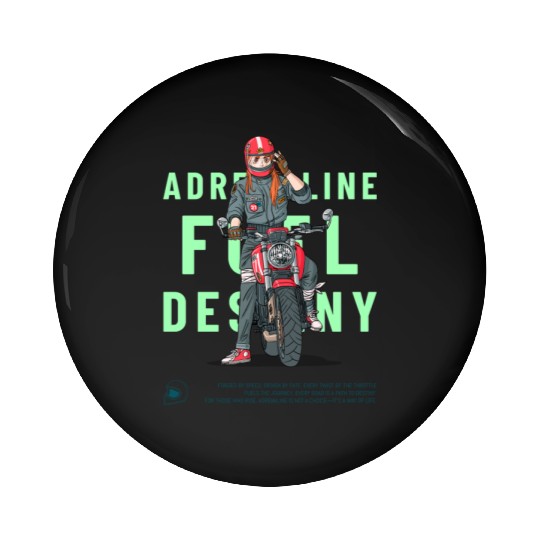 Adrenaline Fuel Destiny – Anime-Inspired Pin Buttons