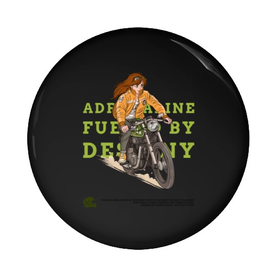 Adrenaline Fueled by Destiny – Anime-Inspired Pin Buttons
