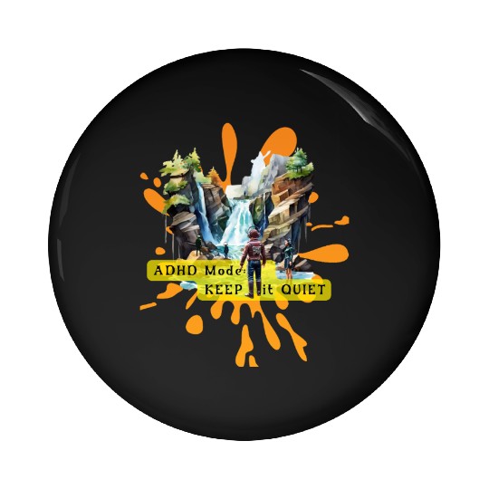 NEURODIVERGENT adhd noise Pin Buttons