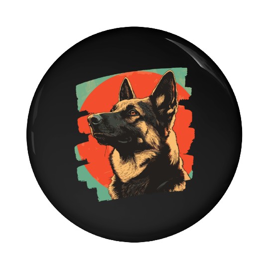 German Shepherd Pin Buttons