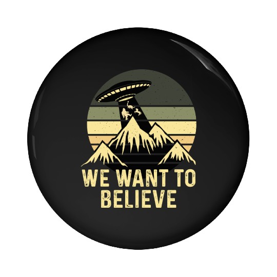 UFO-Bigfoot Nessie Unicorn Pin Buttons