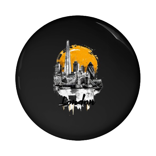 London Streets Pin Buttons