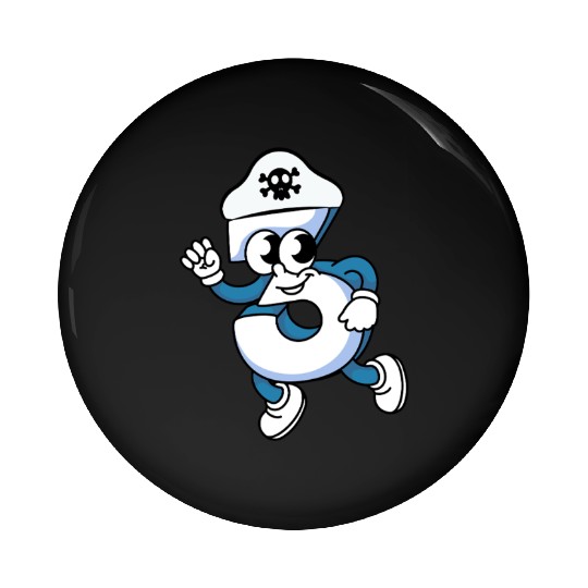 Number Three Pirate Treasure Hunter s Triumph Pin Buttons