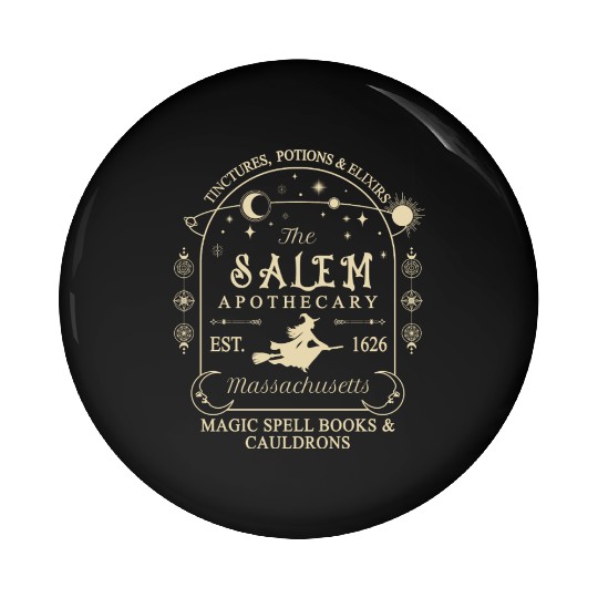 The Salem Apothecary Est 1626 Pin Buttons