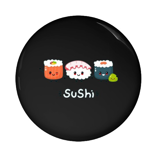 CUTE SUSHI Pin Buttons