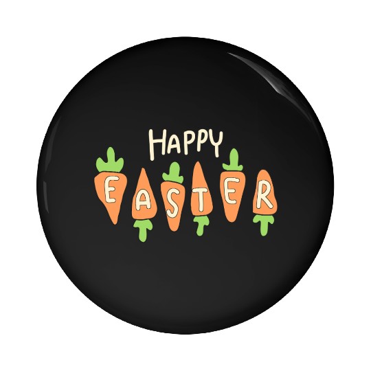 Happy Easter Cute Carrot Pin Buttons