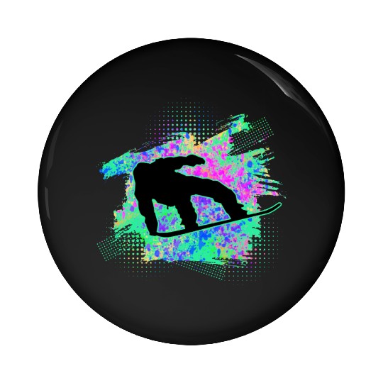 snowboard snowboarding snowboarder Pin Buttons