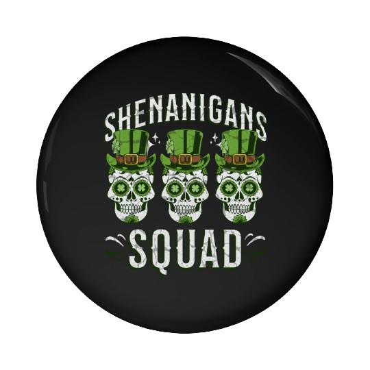 Shenanigans Squad – St. Patrick’s Day Pin Buttons
