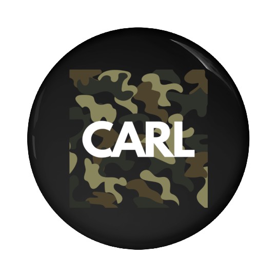 Carl Name Pin Buttons for Men Good Quality Camouflage