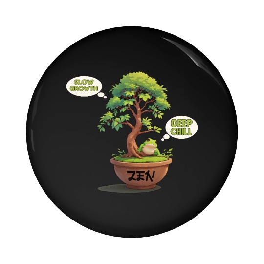 Slow growth, deep chill Pin Buttons