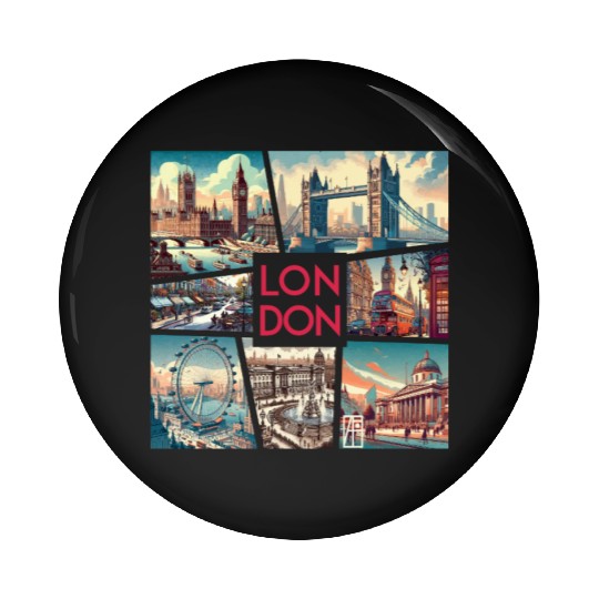 UK CITY - LONDON - TRAVEL - 1 Pin Buttons