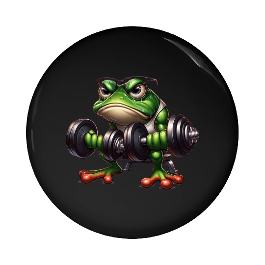 Ribbit & Rip Frog Pin Buttons