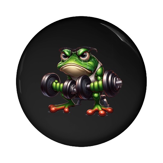 Ribbit & Rip Frog Pin Buttons