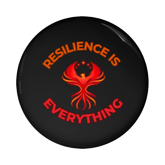 Unbreakable Spirit: Rise Like the Phoenix Pin Buttons