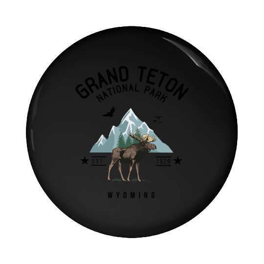 Grand Teton National Park Est. 1929 Wyoming Pin Buttons