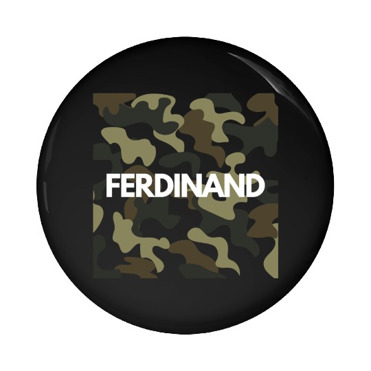 Ferdinand Name Pin Buttons Men Good Quality Camouflage