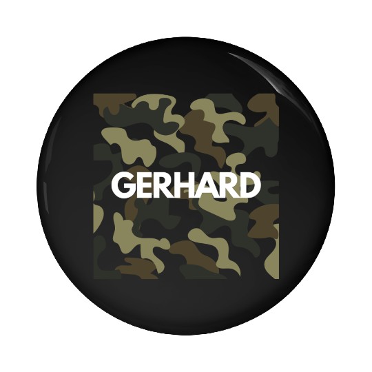 Gerhard Name Pin Buttons Men Good Quality Camouflage