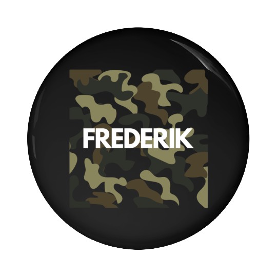 Frederik Name Pin Buttons Men Good Quality Camouflage