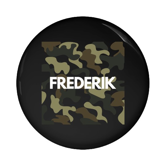 Frederik Name Pin Buttons Men Good Quality Camouflage