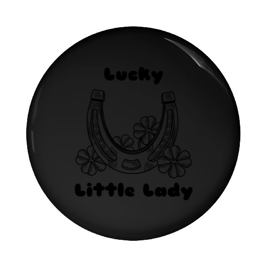 Lucky Little Lady Pin Buttons