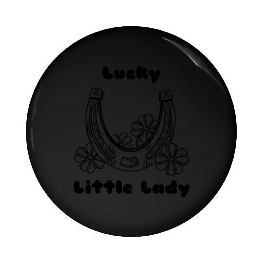 Lucky Little Lady Pin Buttons