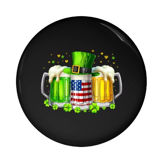 Irish Beer Ireland St Patricks Day Drinking Party Pin Buttons