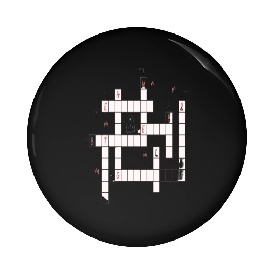 Preppy Crossword Pin Buttons – Stylish & Fun Word Puzzl