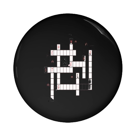 Preppy Crossword Pin Buttons – Stylish & Fun Word Puzzl