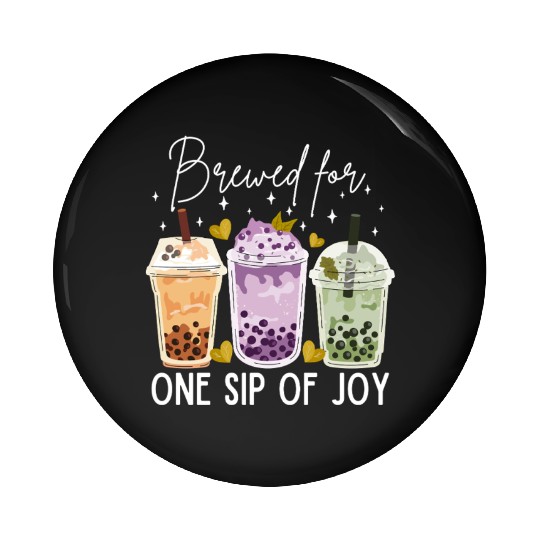 Boba tea lover Pin Buttons
