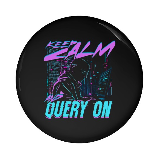 Bioinformatics Analyst Keep Calm And Query On Pin Buttons