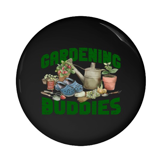 Plant Lover Gardening Besties Pin Buttons