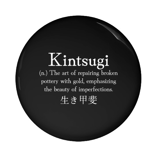 Kintsugi Definition Pottery Culture Kintsugi Heart Pin Buttons