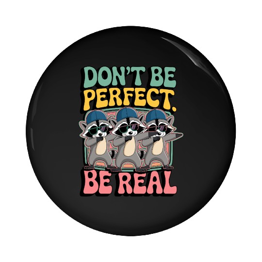 Three Cool Trash Panda Pin Buttons