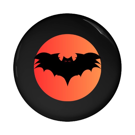 Bat Sun Pin Buttons