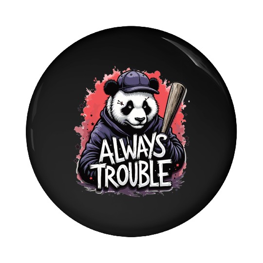 Gangster Panda Panda Bear Pandas Pin Buttons