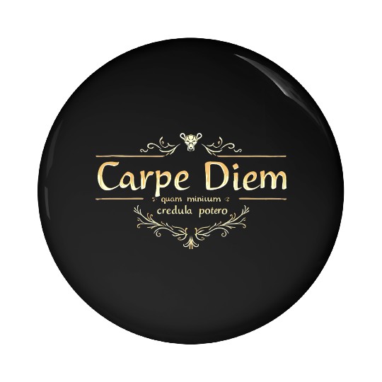 Carpe Diem Classic Latin Wisdom Pin Buttons