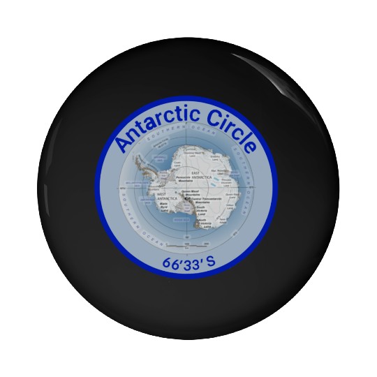 Antartic circle map with Latitude Pin Buttons