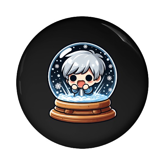 Winter Wonder Globe Pin Buttons