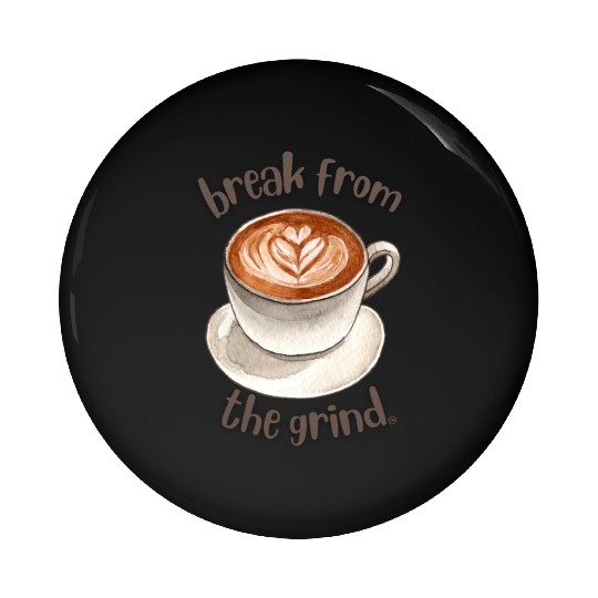 Coffee Latte Pin Buttons